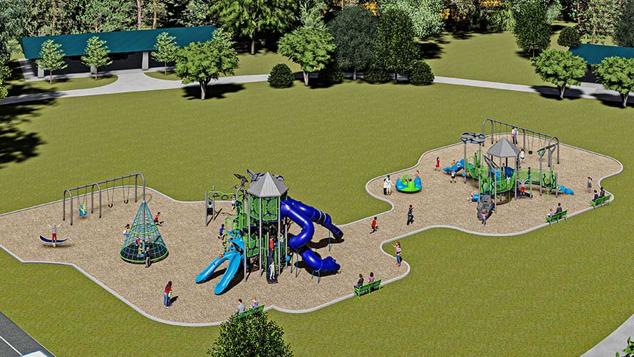 Hosek Park East Playground – Coming June of 2022! Click here for a bigger image!