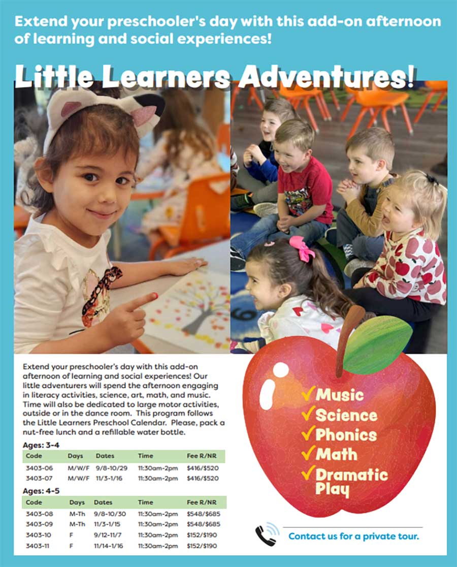 Extended Day Little Learners Adventures