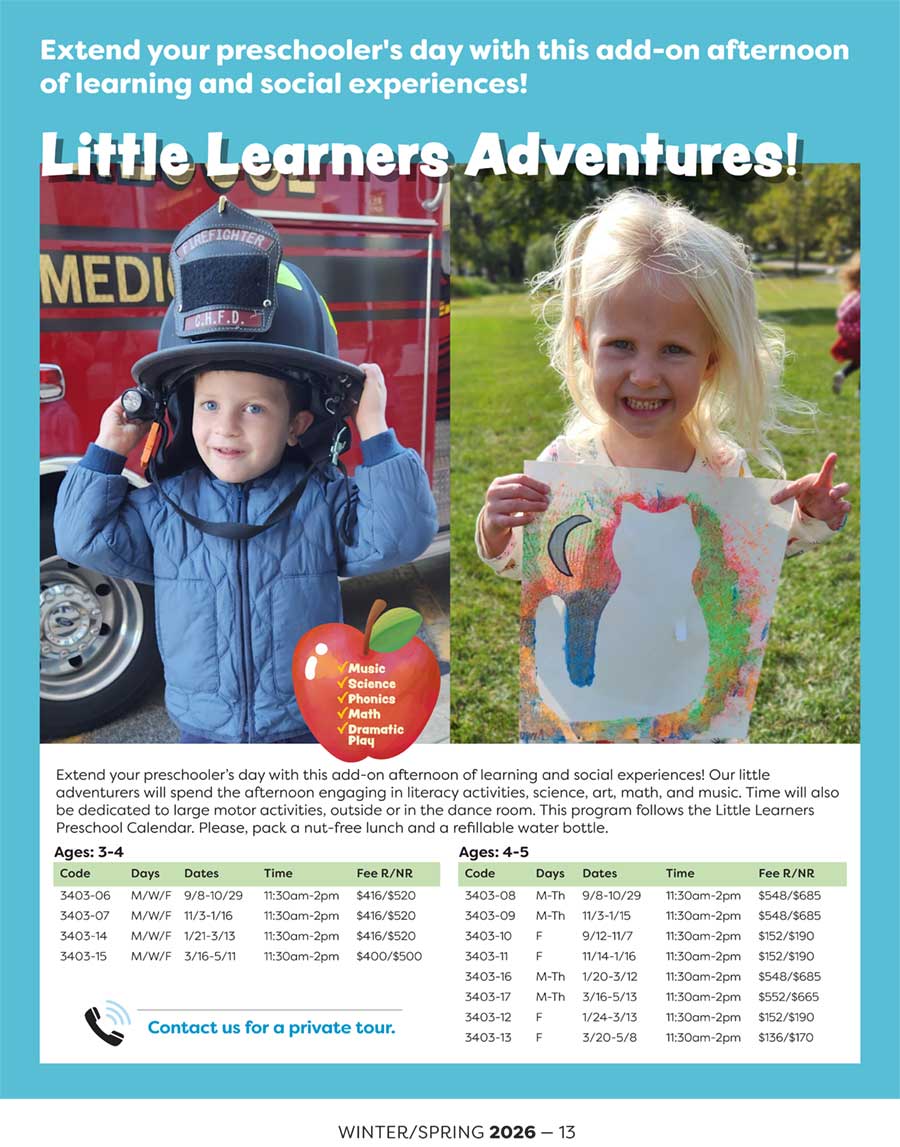 Extended Day Little Learners Adventures