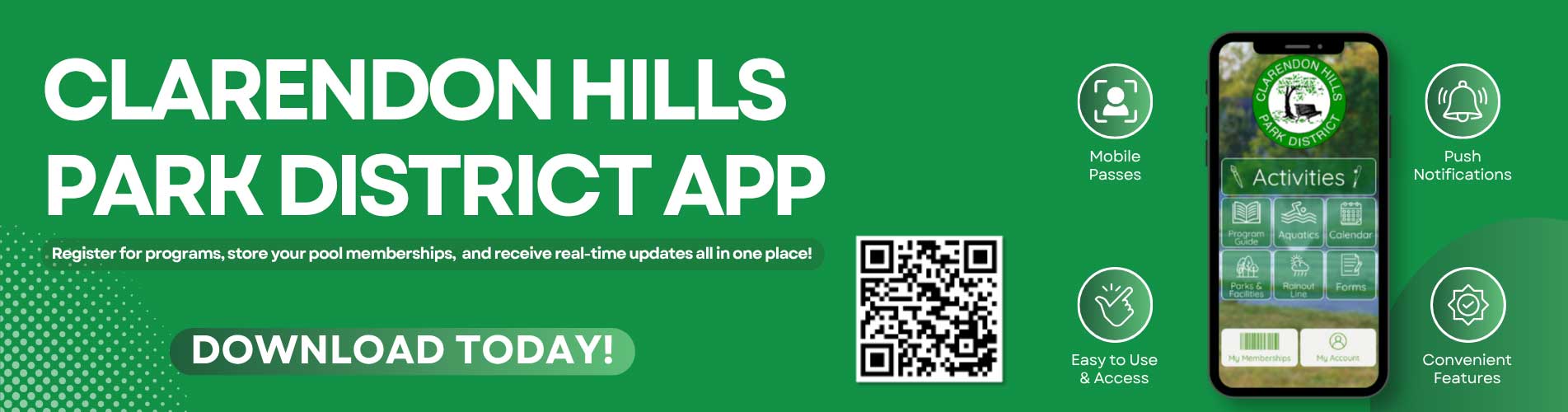 Clarendon Hills Park District app